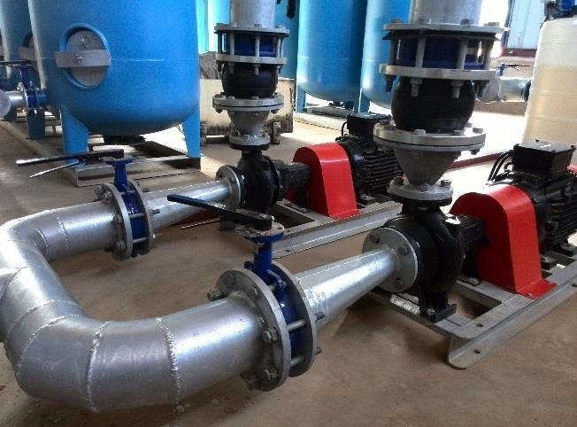 Fornecimento e instalação do grupo de bombas na ETA de Dombe em Manica